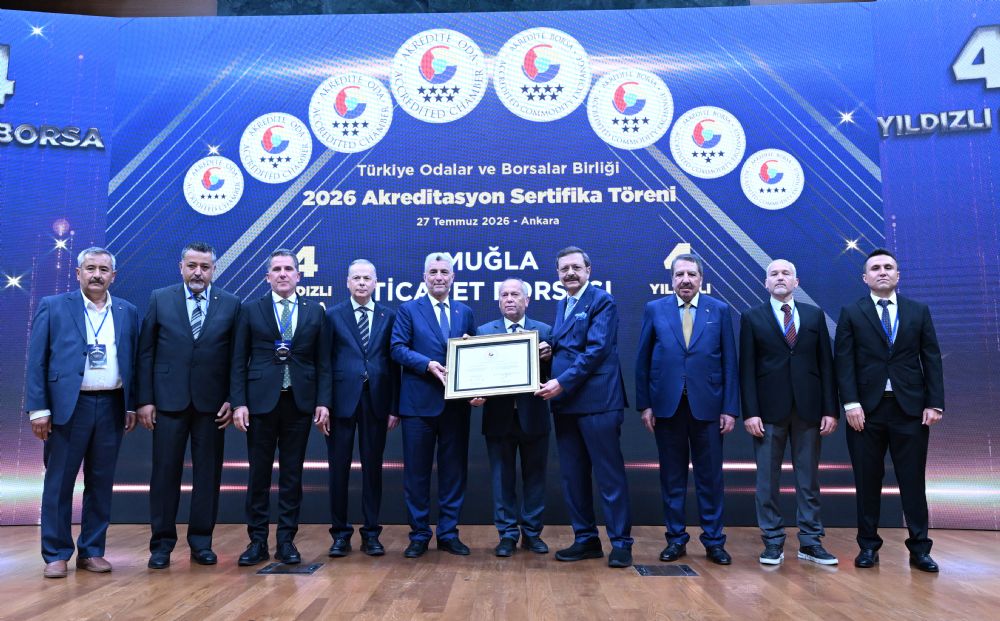 Mu�la Ticaret Borsas� �lk TOBB Akreditasyon Belgesini Ald�