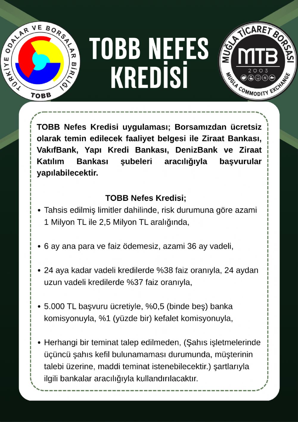 TOBB NEFEES KREDİSİ