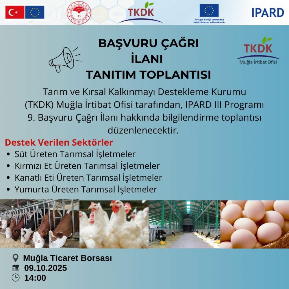 IPARD III Dönemi 9. Başvuru Çağrısı Tanıtım Toplantısı