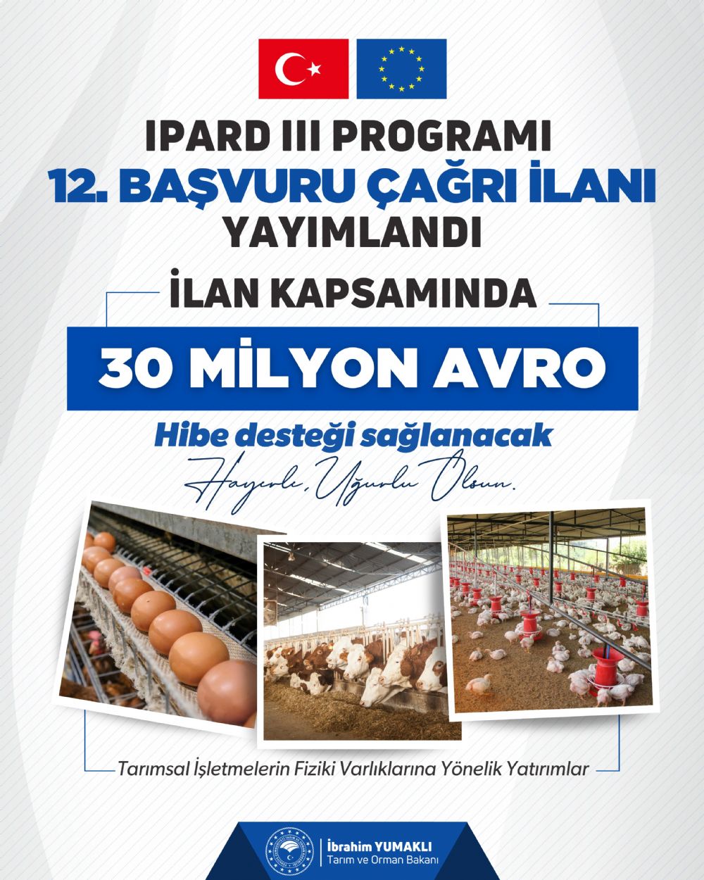 IPARD III Program� 12. Ba�vuru �a�r� �lan� Yay�mland�!