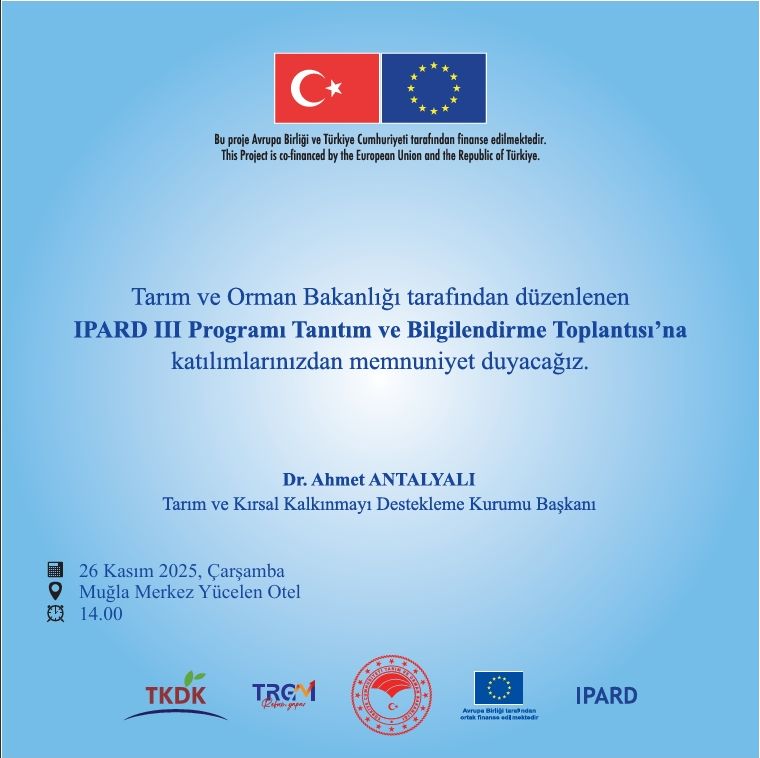  IPARD III Program Tantm ve Bilgilendirme Toplants