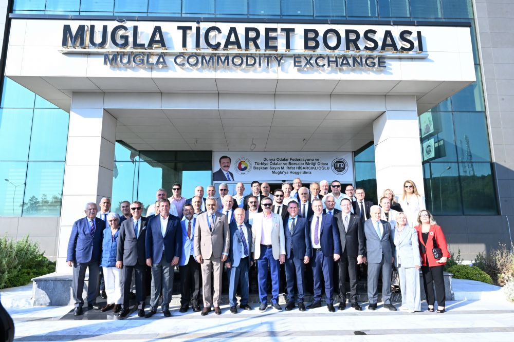 TOBB Ba�kan�m�z M. Rifat Hisarc�kl�o�lu Mu�la Ticaret Borsas�n� Ziyaret Etti