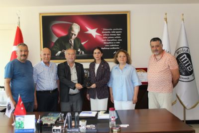 CHP Heyetinden Mu�la Ticaret Borsas��na Nezaket Ziyareti